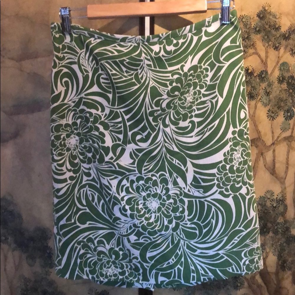3 for $15 LOFT - Silk Poplin Floral Skirt